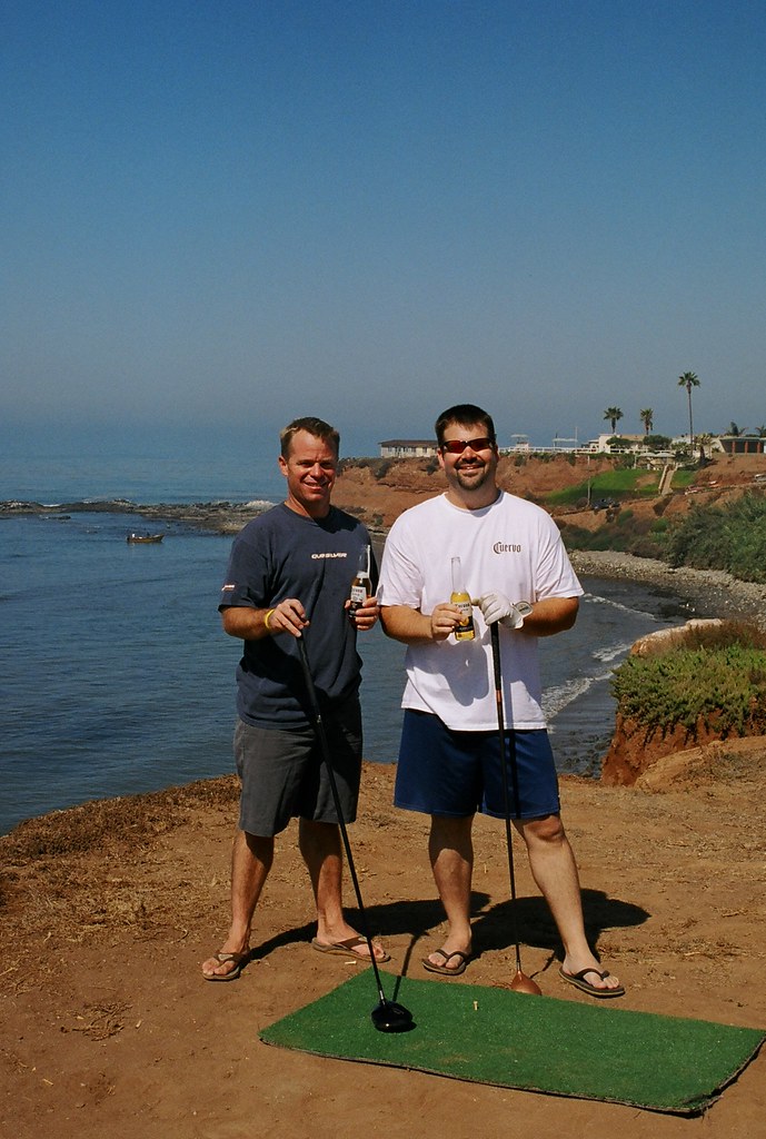 Wake up and hit golf balls into the ocean...perfection Flickr