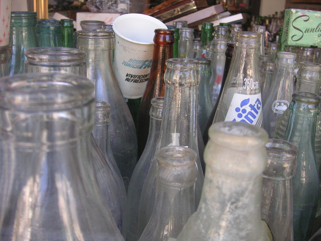 Glass bottles Beatrice Murch Flickr