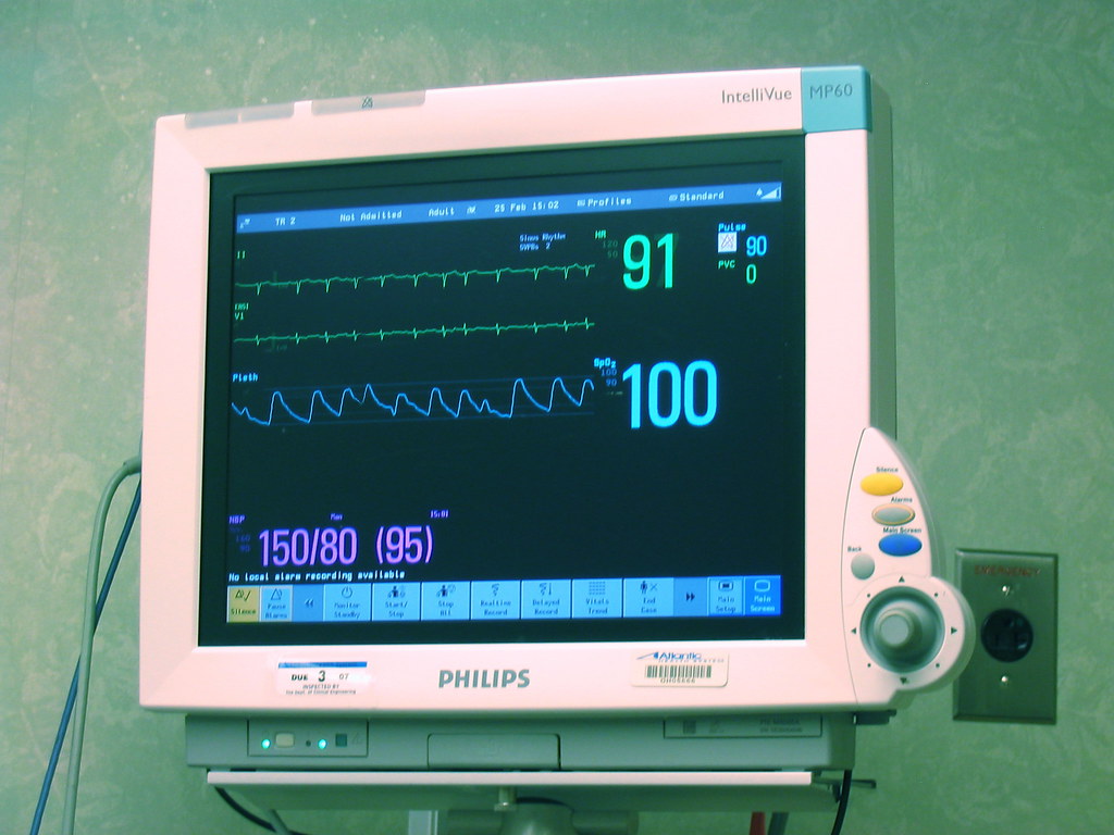 Emergency Room Monitor Spending the day in a hospital ER l… Flickr
