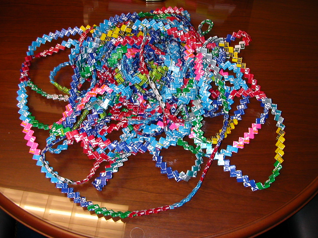 Gum wrapper chain Mirandala Flickr