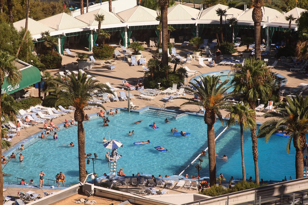 Bally's Pool from my Room Bally's Las Vegas Mike