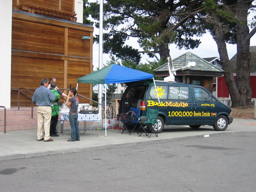 Archive bookmobile at Humboldt County Library in Eureka a