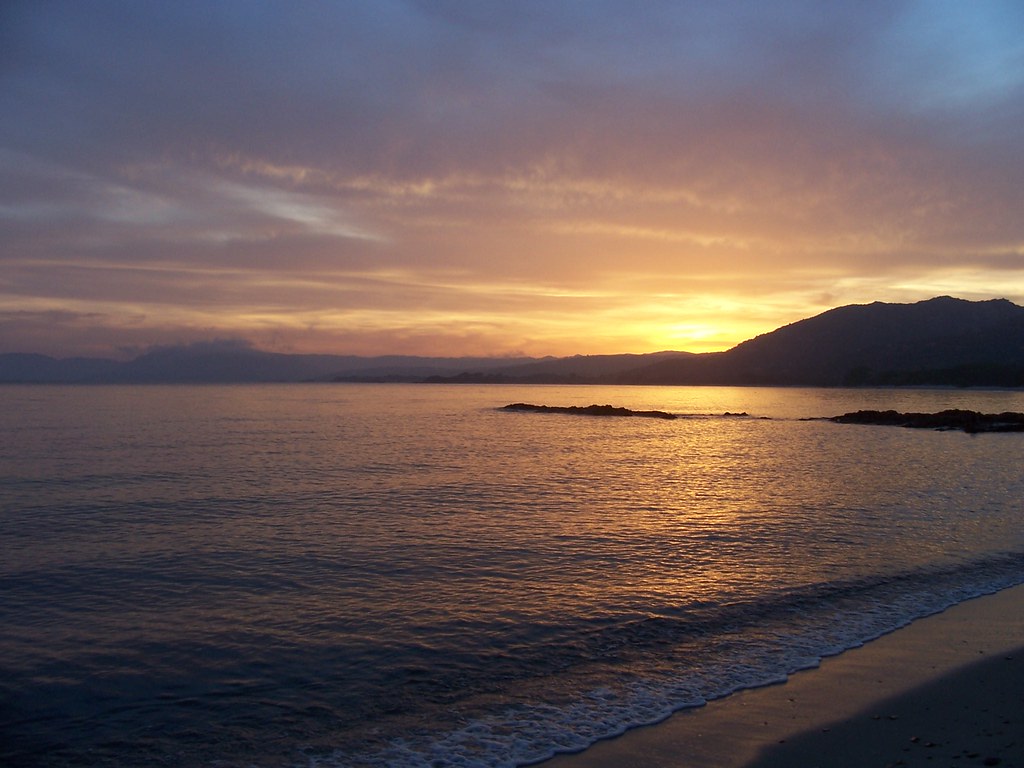 Couché de soleil en Corse Porto Vecchio Mon premier
