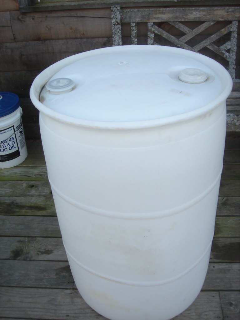 55 gallon barrel Recycled juice concentrate plastic barrel… Flickr