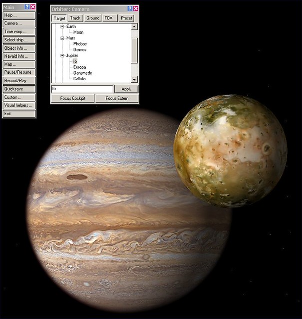 Orbiter Simulator Jupiter with Io This is a screen shot … Flickr