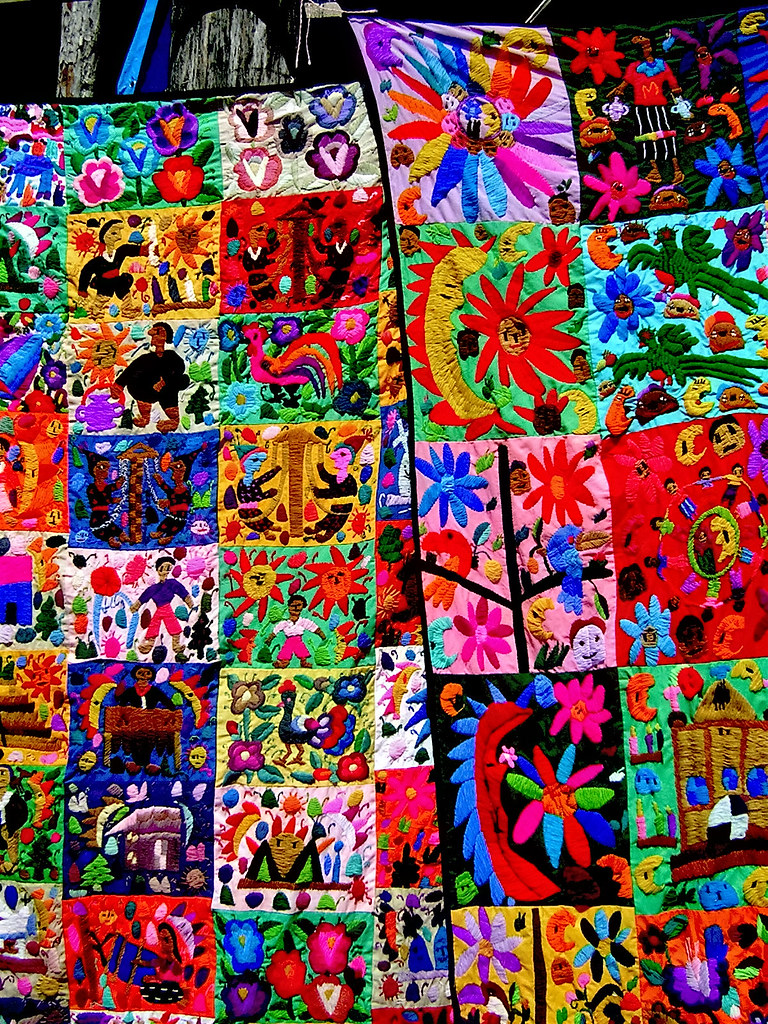 Quilts from Mexico In our life there is a single color, as… Flickr