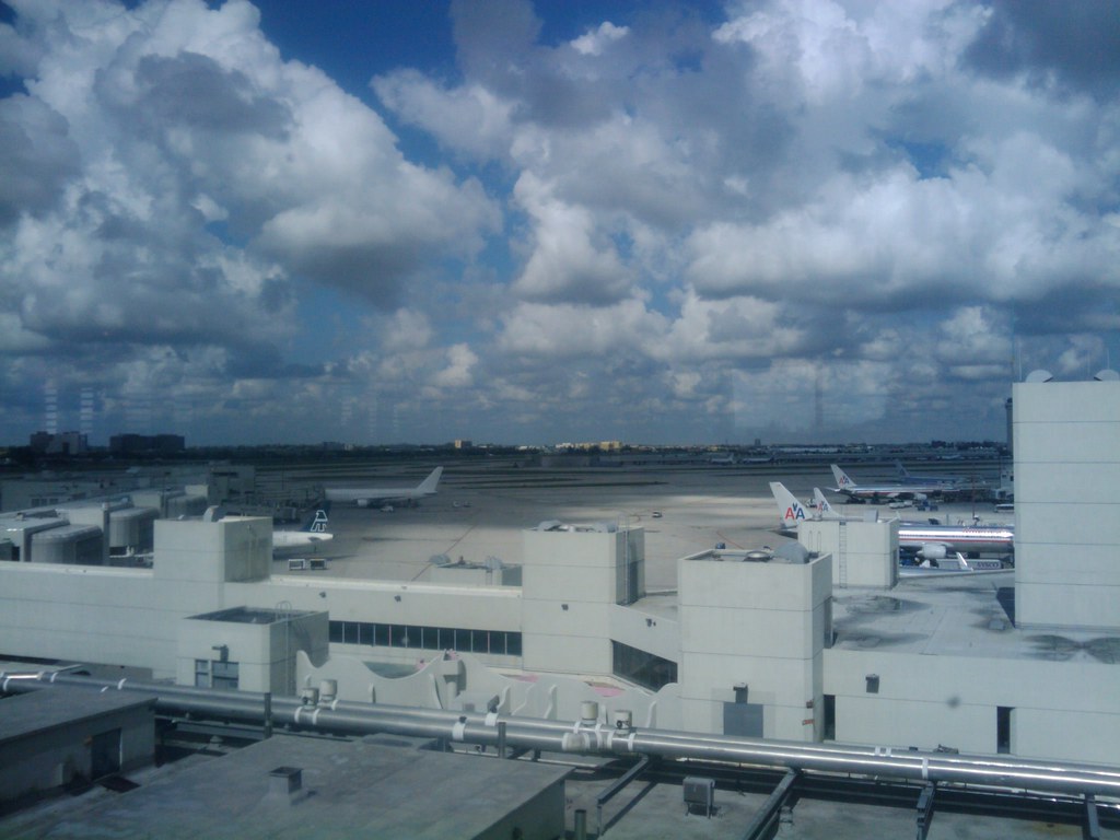 View from Top of the Port Restaurant, Miami Airport Flickr