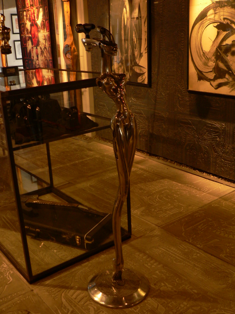 Korn singer's mic stand HR Giger From HR Giger's museum … Flickr