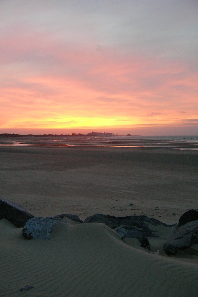 zeebrugge sunset near ferry terminal jonathan Flickr