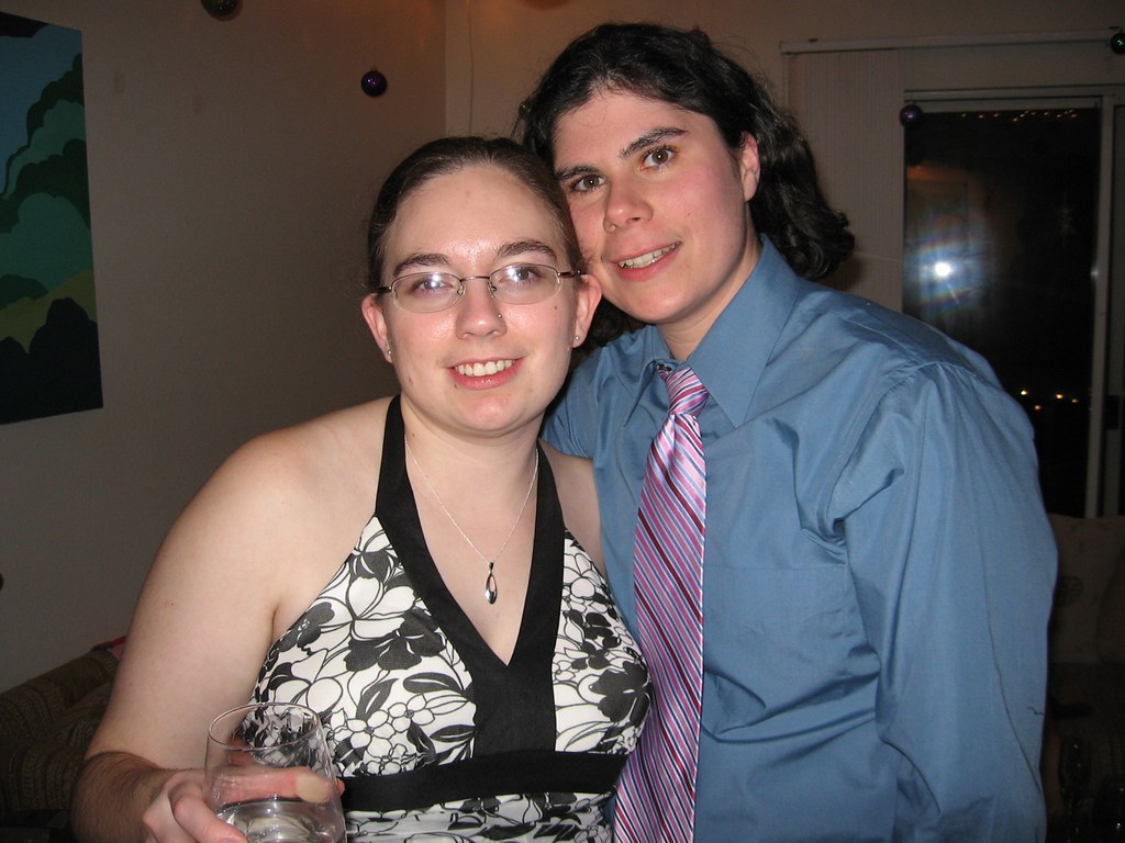 Dress and Tie Lindsey, me. Gay as a picnic basket. red_yay Flickr