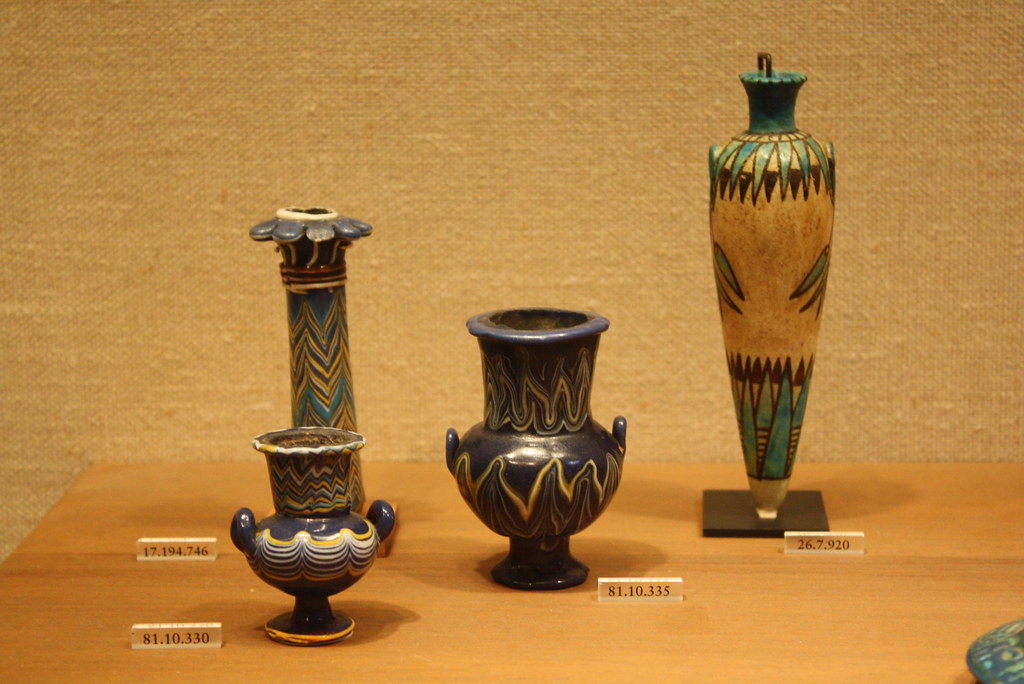 An Assemblage of Fine Egyptian Glass and Faience Vessels f… Flickr