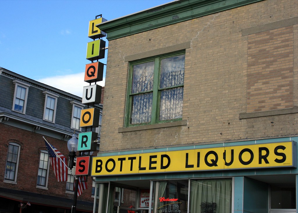 Liquors The fabulous sign for a liquor store in Ayer, MA. S