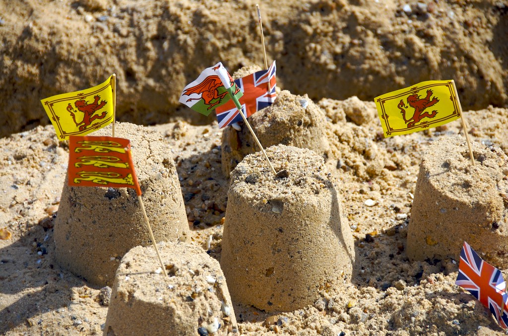 sandcastle II We used to get these flags when I was a kid … Flickr
