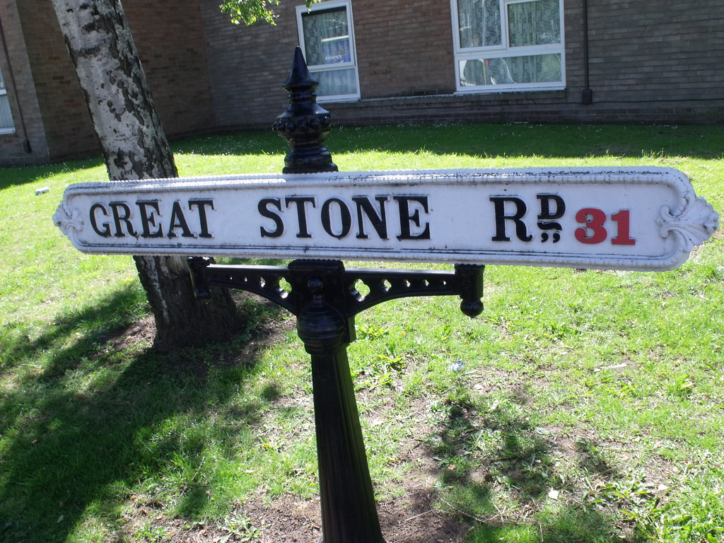 Great Stone Road road sign in Northfield Shots taken aft… Flickr