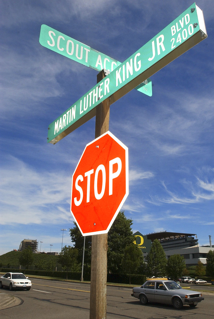 MLK Blvd., Eugene A street sign for Martin Luther King JR … Flickr