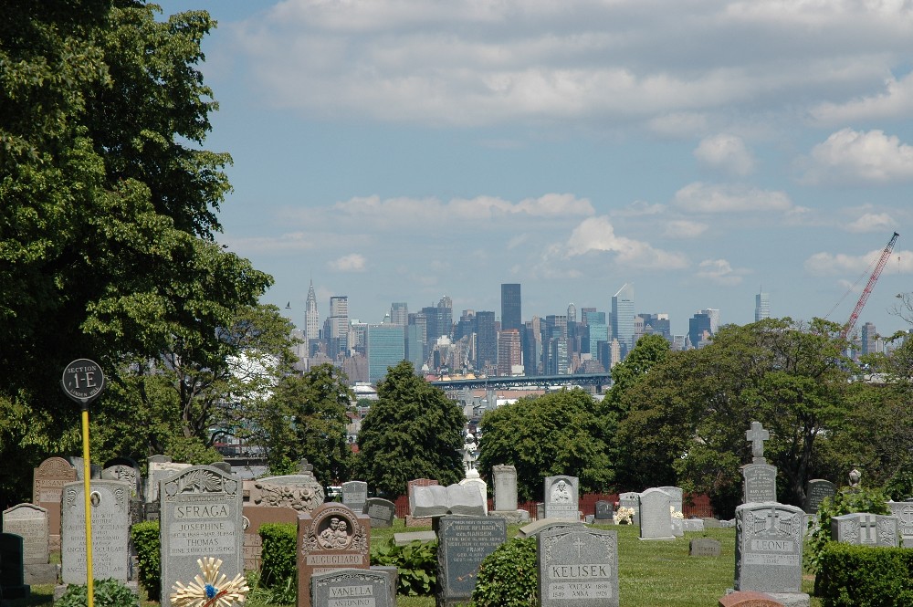 city skyline linden hill cemetery, ridgewood (queensbrook… Flickr
