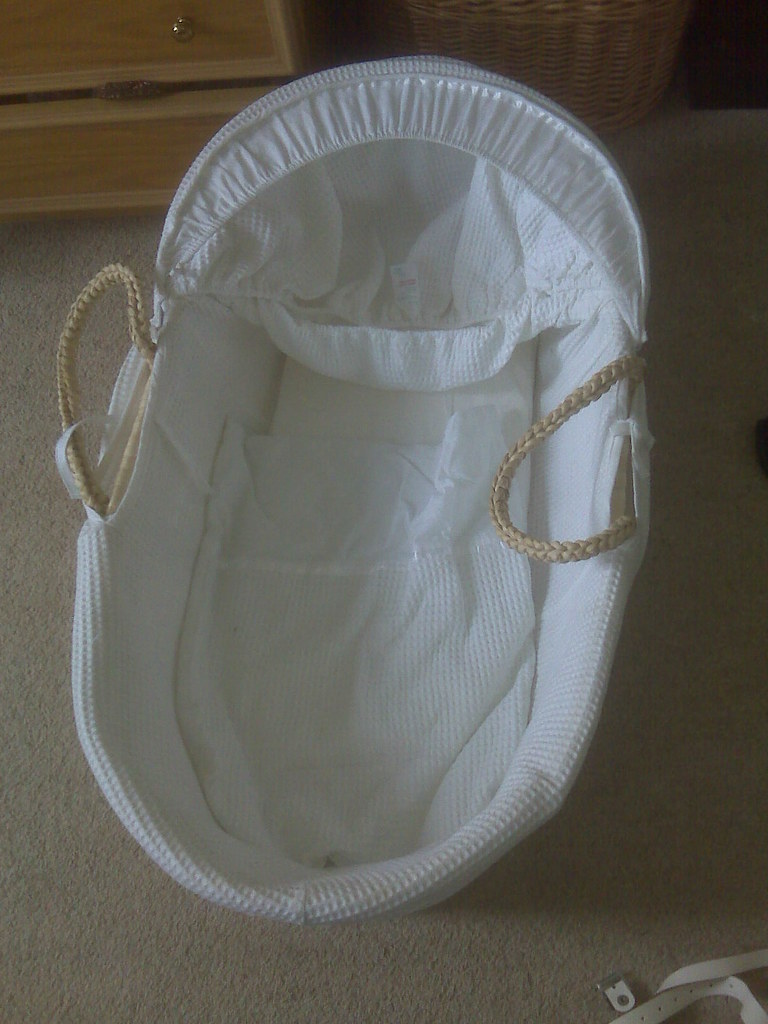 Moses Basket John Lewis Waffle Moses Basket, White (£29.99