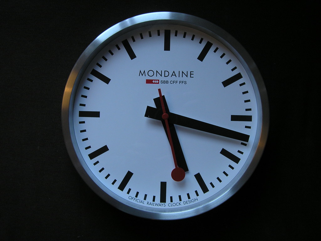 My Swiss railway clock I beauty, eh? Geir Arne Brevik Flickr