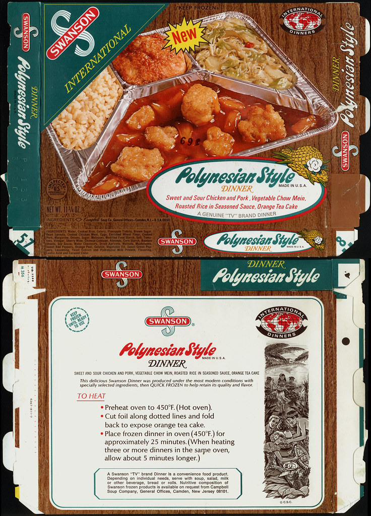 Swason International Polynesian Style TV Dinner box … Flickr