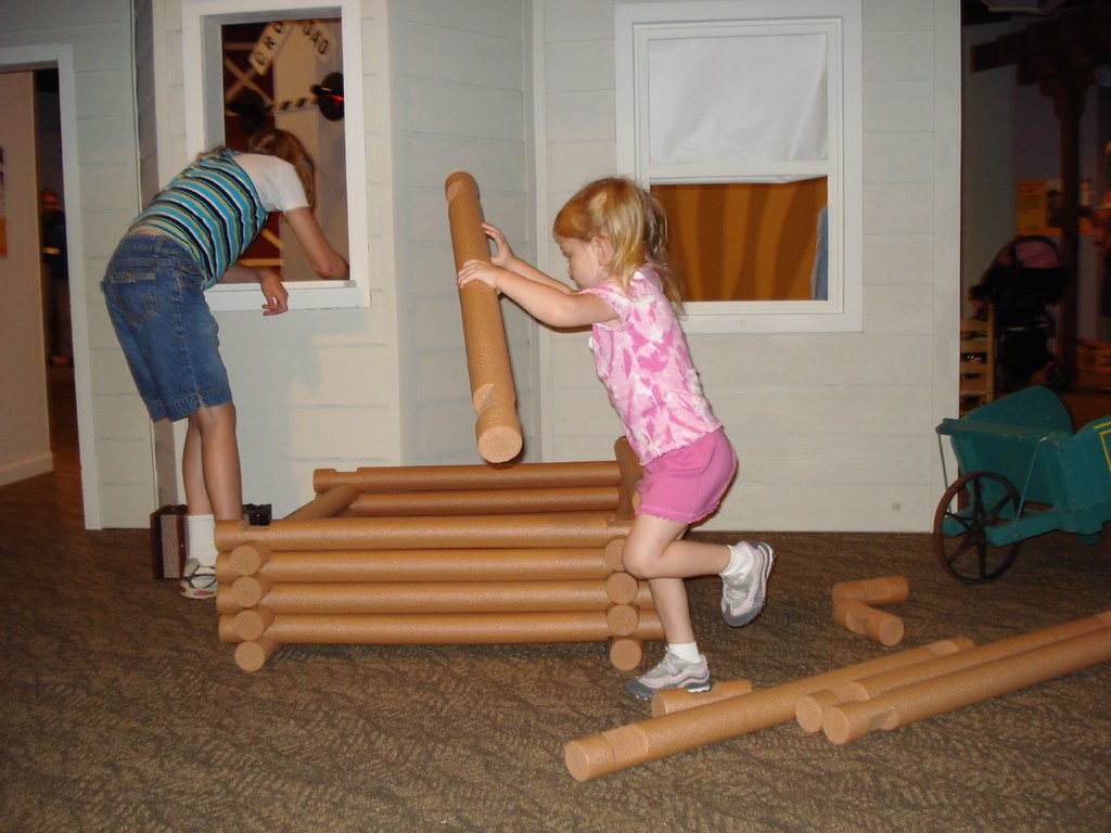 Giant Lincoln Logs These were like pool noodles, except no… Flickr