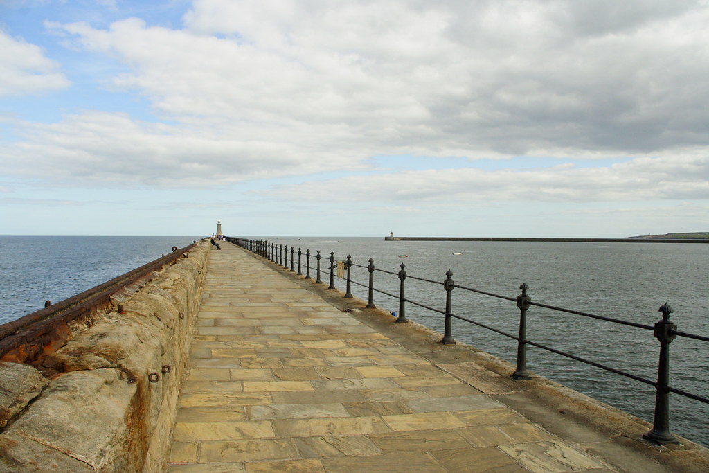 Tynemouth Pier Stretching out into the North Sea. James Offer Flickr