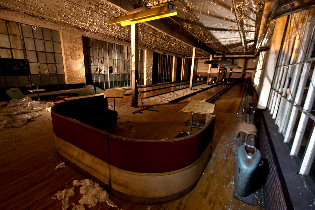 Bowling Alley At Scranton Lace Factory. A prime example of… Flickr