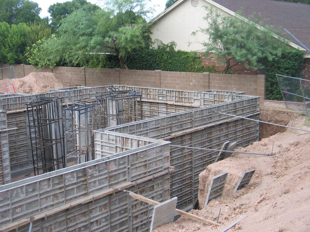 Aluminum Forms Concrete Forms set to pour a concrete basme… Flickr