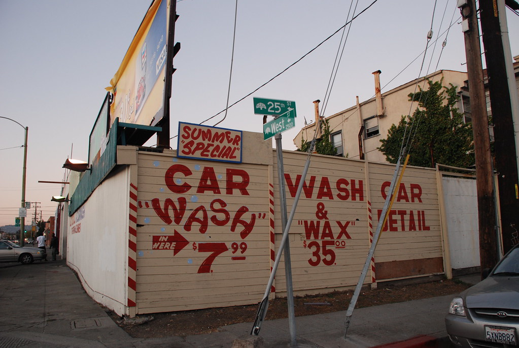 Car Wash on 25th and West Just off of San Pablo. Flickr