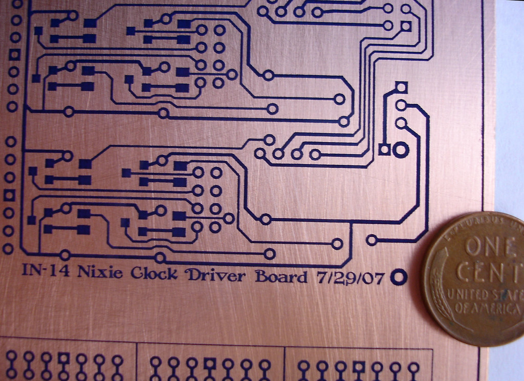 Nixie Clock Driver Printed Circuit Board (preetch) Flickr