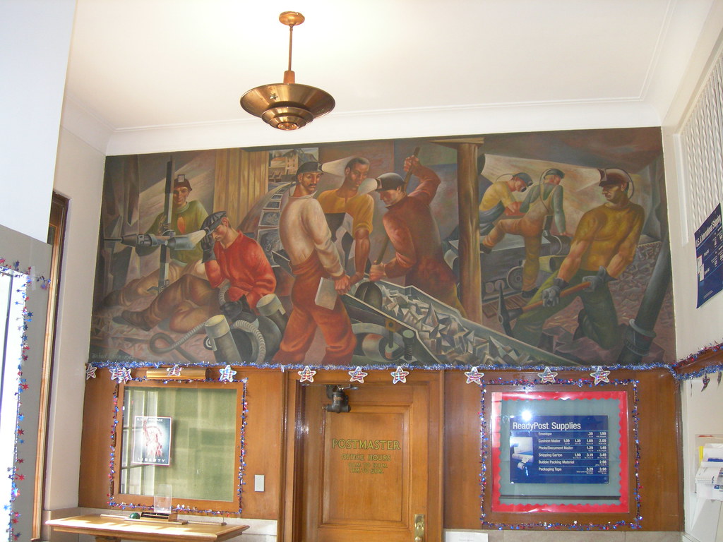 Mt Hope, WV Post Office Mural New Deal mural entitled "Min… Flickr