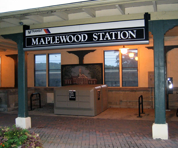 Maplewood NJ train station Painting of Maplewood NJ munici… Flickr