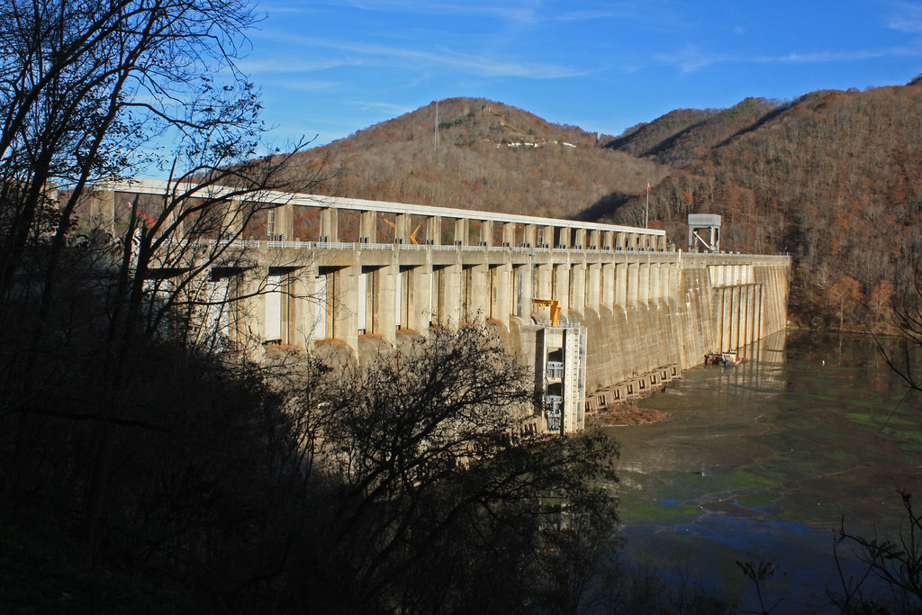 Bluestone Dam, Bluestone Lake, New River, Summers County, West Virginia