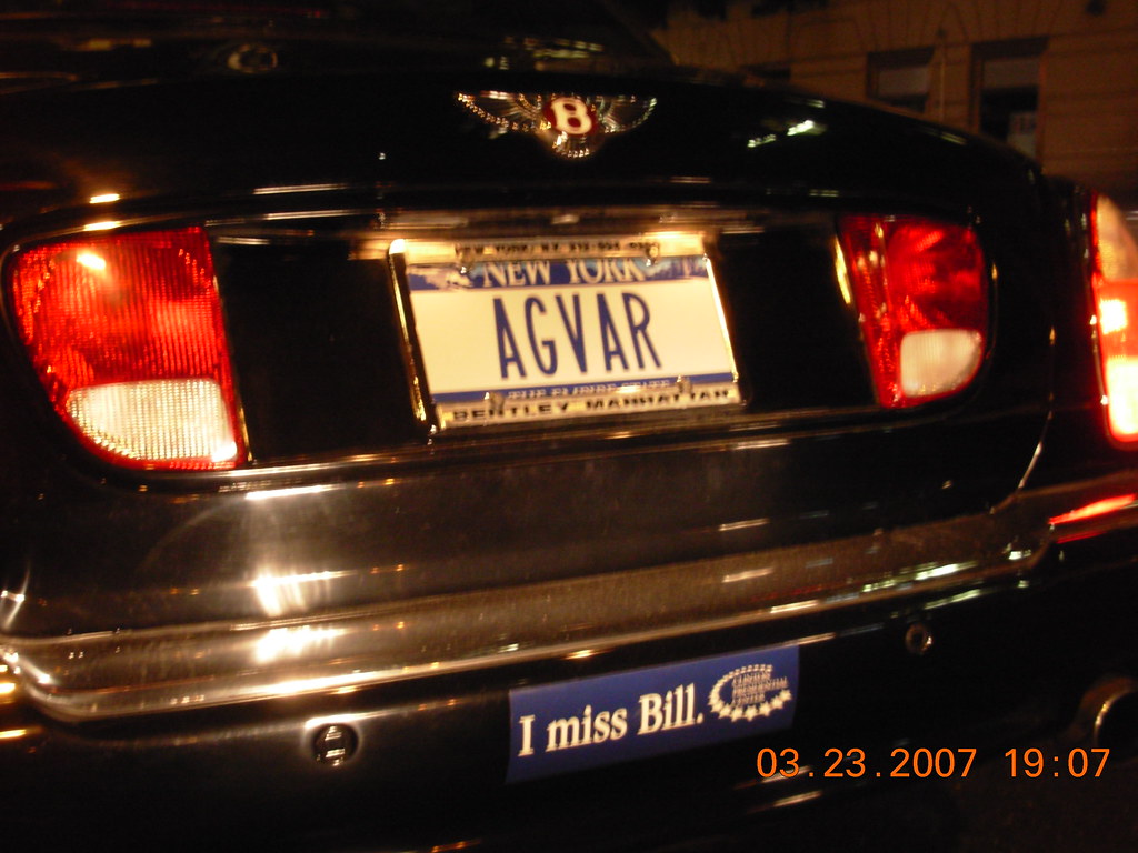 I MISS BILL sticker on a Bentley Bentleys don't usually ha… Flickr
