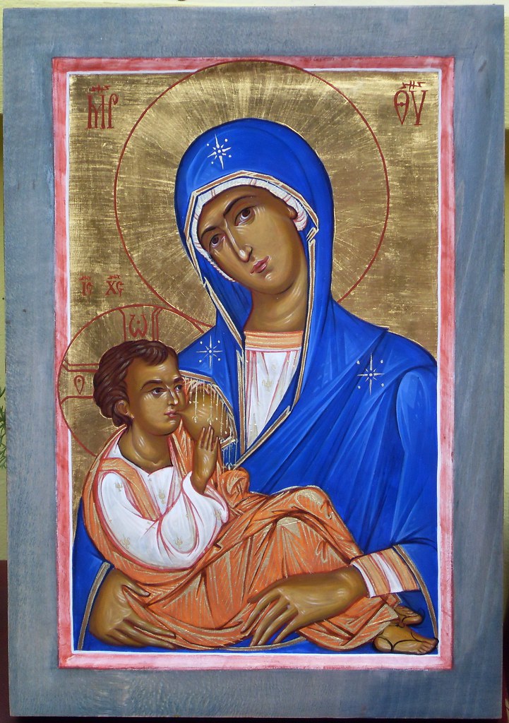 Presveta Bogorodica Mlekopitateljnica 21 X 31 Cm Jajcana Flickr