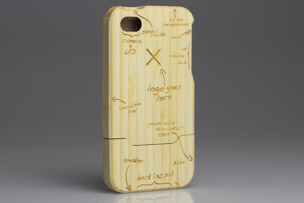 custom bamboo iphone 4 case Grovemade Flickr