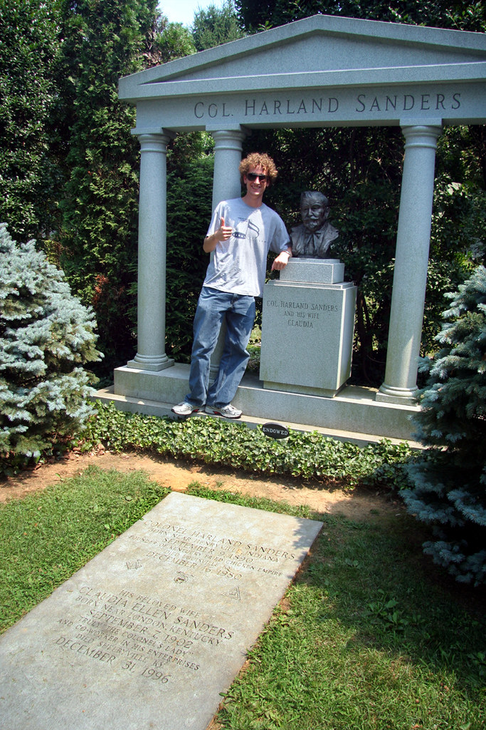 colonel sanders' grave Louisville, KY Brian Haines Flickr
