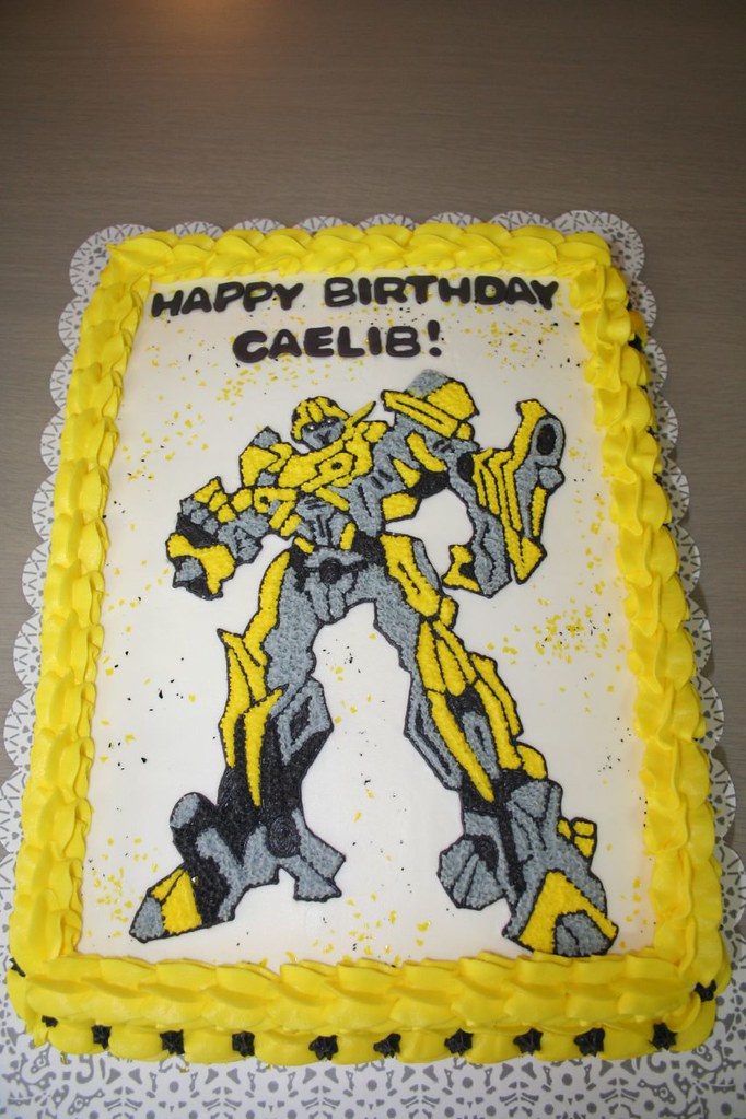 Bumblebee Transformer Cake Please let me know what you thi… Flickr