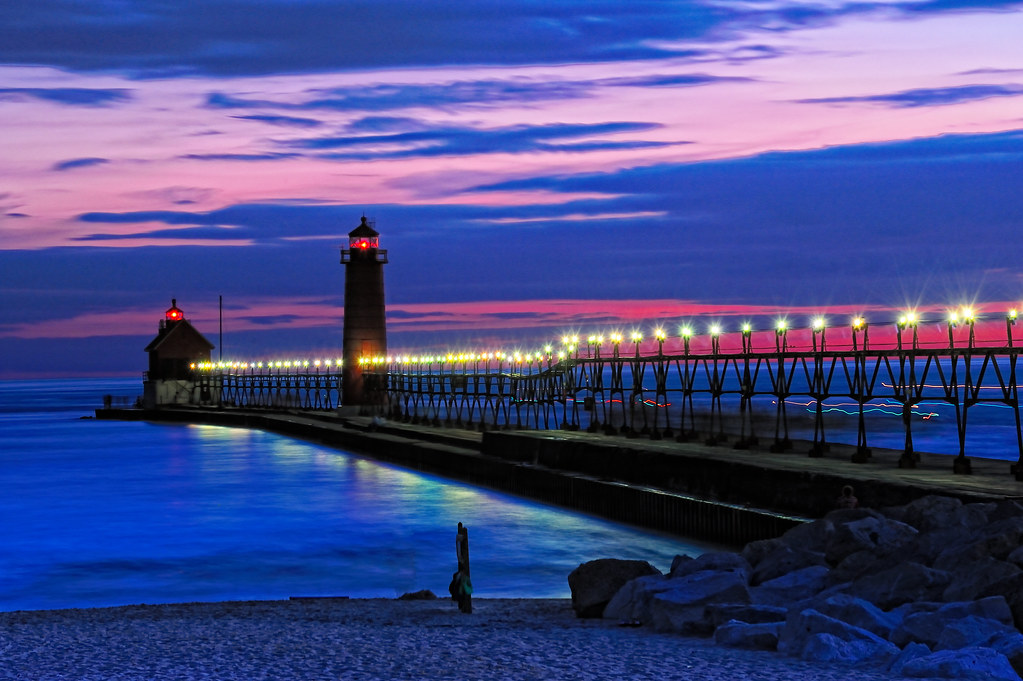 Grand Haven lighthouse Grand Haven Michigan Click photo … Flickr