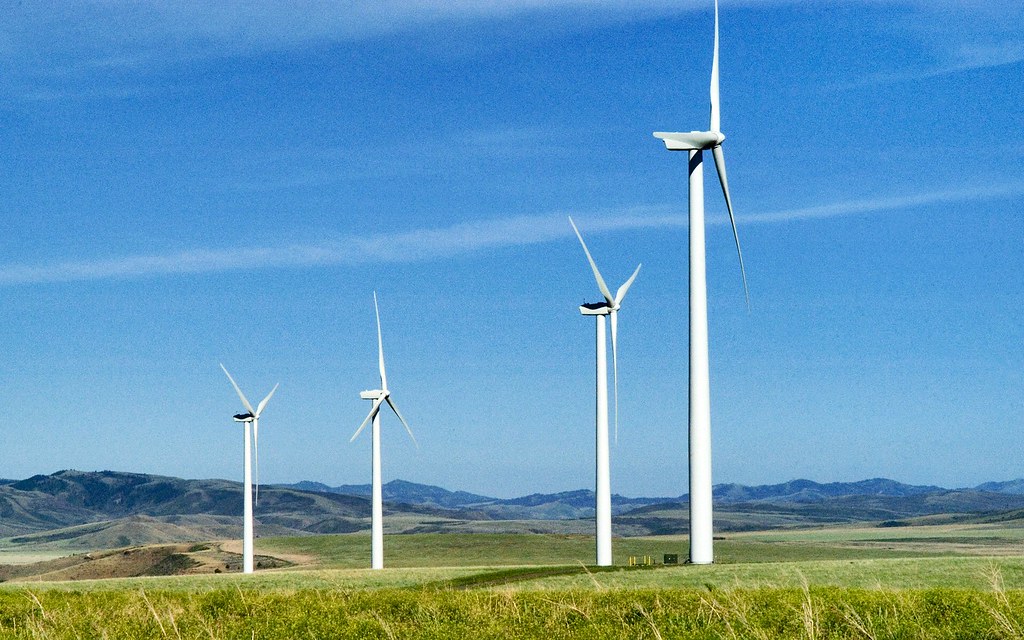 Wind Farm Idaho Wolverine Creek Wind Energy Center; Bone… Flickr