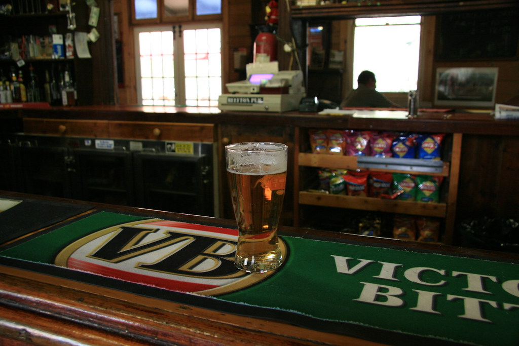 Having a beer at the Reefton Pub Mick Stanic (In Rememberence) Flickr