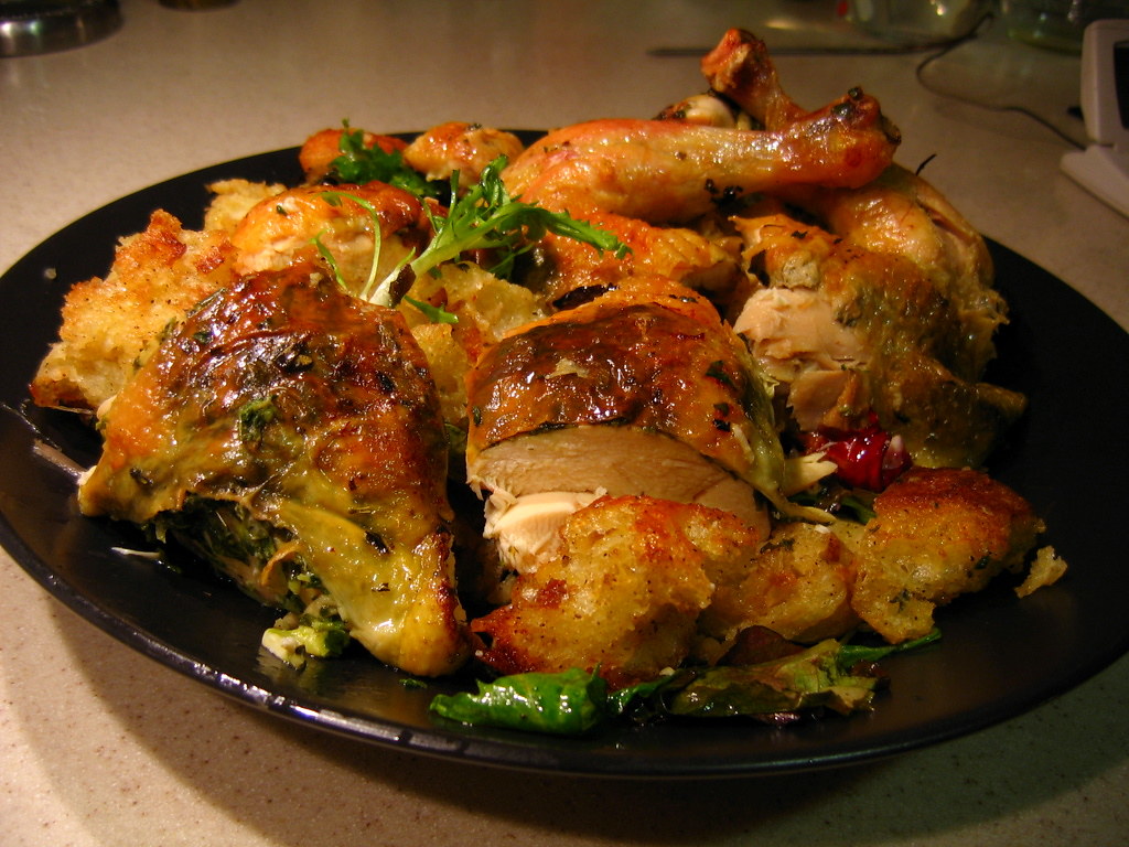 Zuni Chicken Chicken made with the Zuni cookbook recipe. Steve