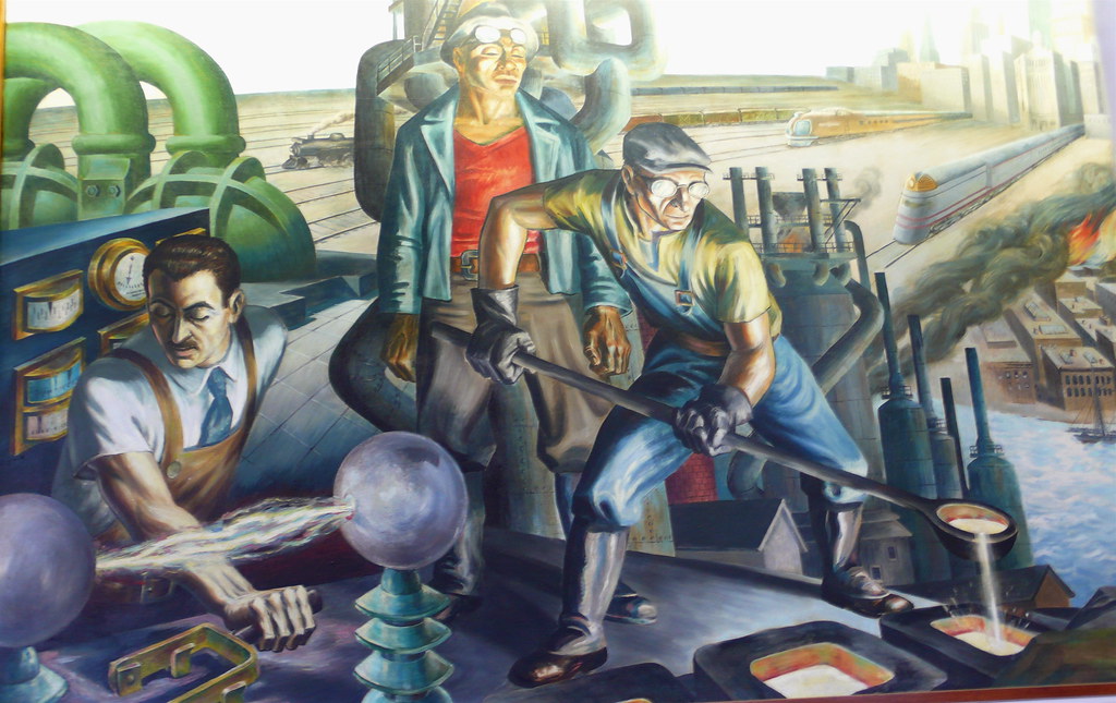 WPA Mural, by Harry Sternberg 1938 The Post Office at Ir… Flickr