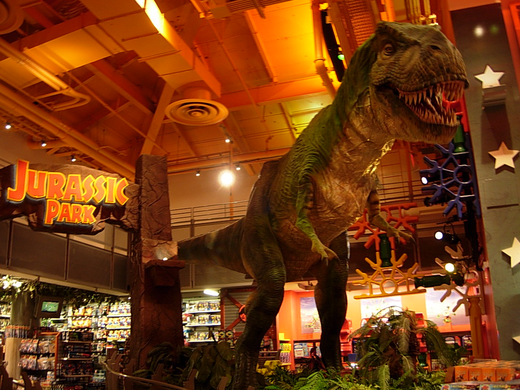 The Tyrannosaurus Rex at the Times Square Toys R Us in New York a