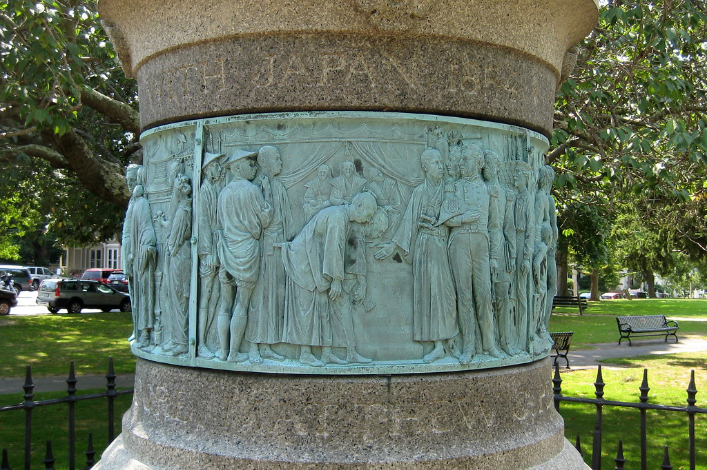 RI Newport Touro Park Matthew C. Perry Statue and Mo… Flickr