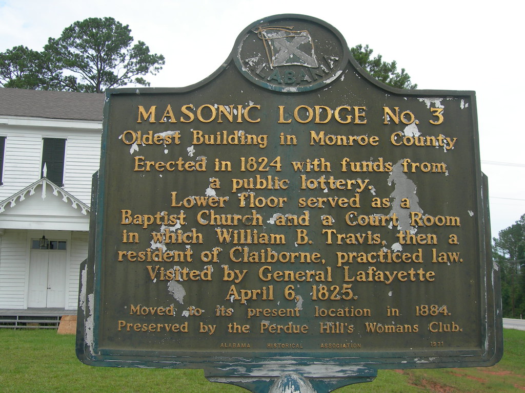 Claiborne Masonic Lodge Historic Marker Perdue Hill, Alaba… Jimmy Emerson, DVM Flickr