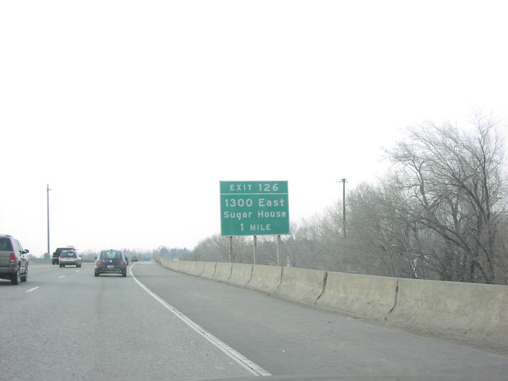 I80 West Exit 126 I80 Approaching Exit 126, Sugar House … Zach Flickr