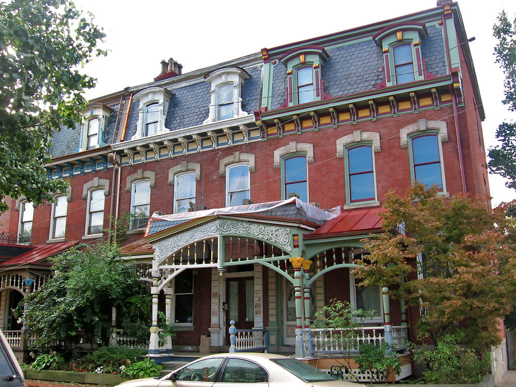 Row houses with shared porch, Manchester, Pittsburgh, Penn… Flickr