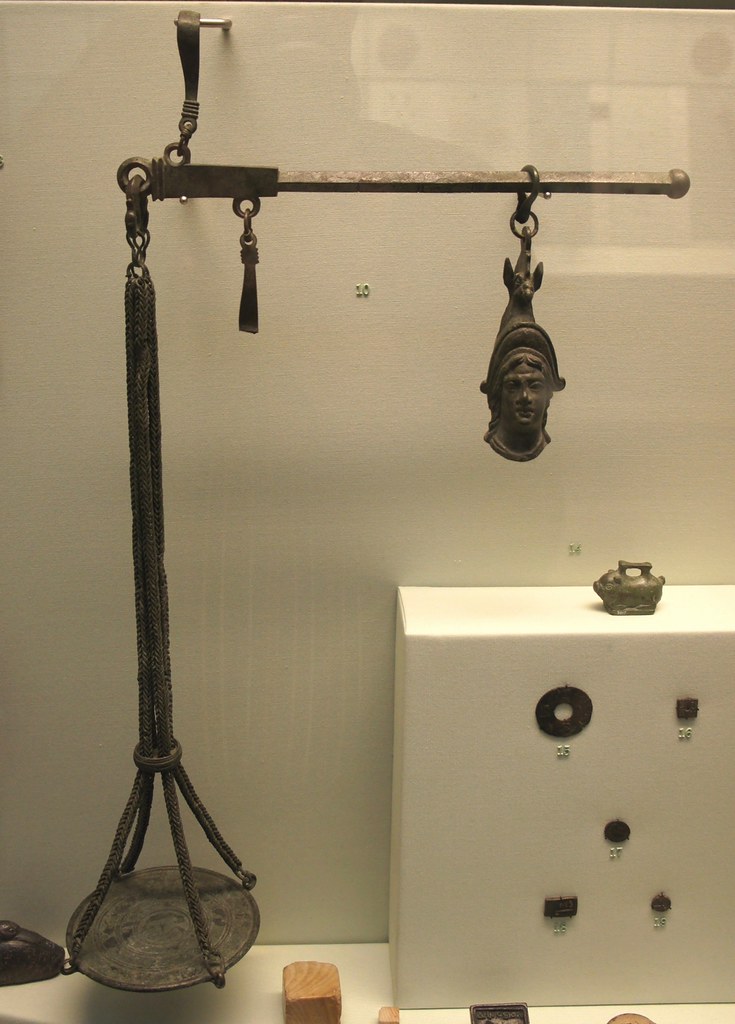 Roman bronze steelyard weight from Vesuvius area, British … Flickr