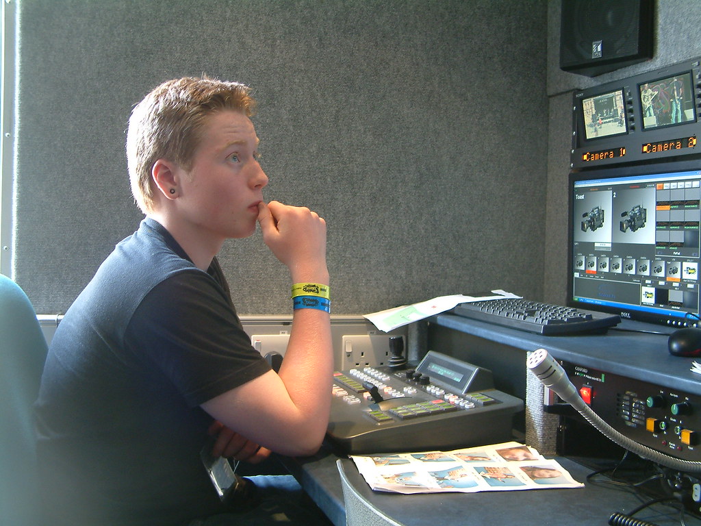 The Vision Mixer Our brand new vision mixer deep in though… Flickr