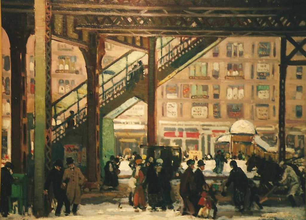 Gifford Beal (18791956) Elevated, Columbus Avenue, New Yo… Flickr